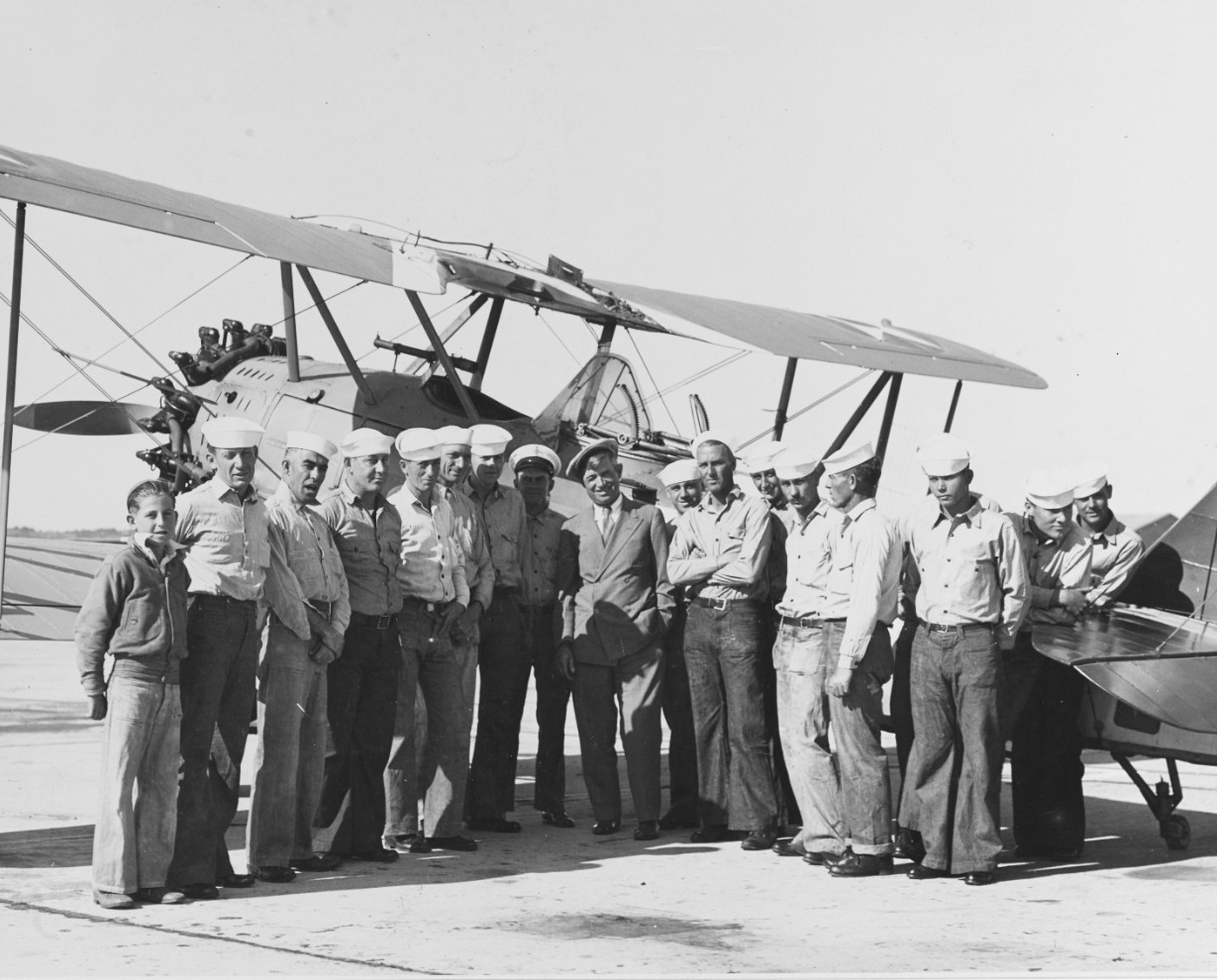 Actor Will Rogers and Langley crew