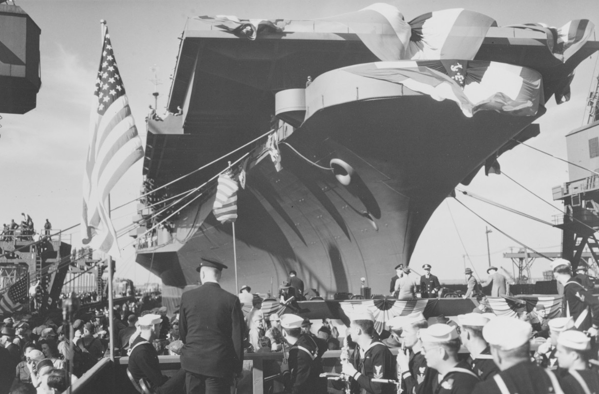 USS Midway (CVB-41) launched