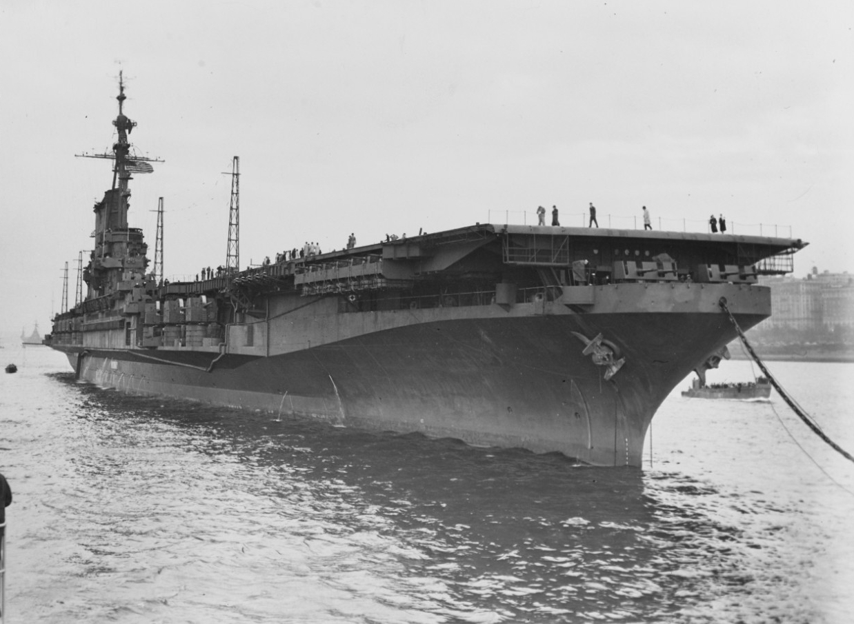 USS Midway (CVB-41) off New York City