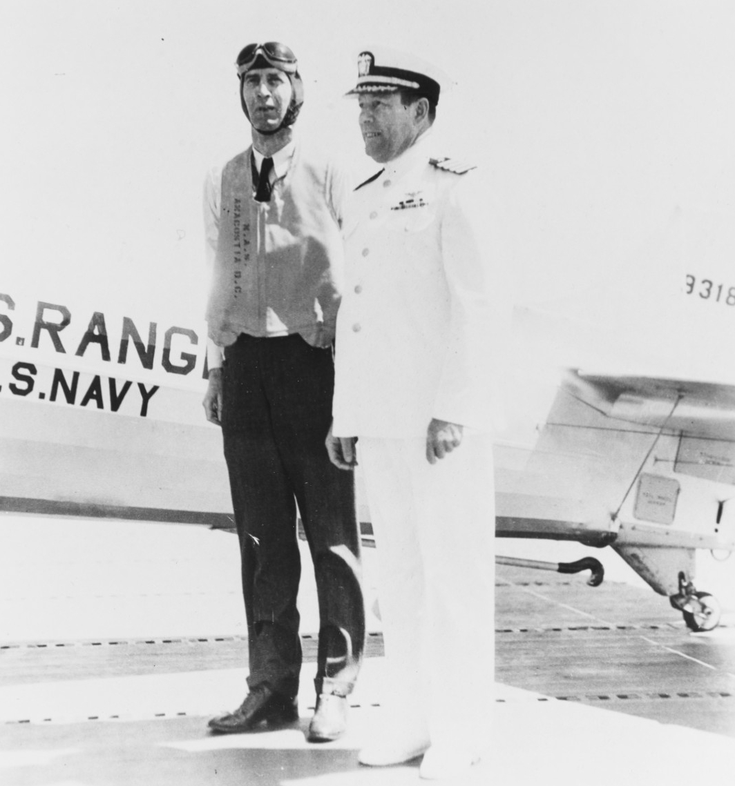 Captain Arthur L. Bristol and Rear Admiral Ernest J. King