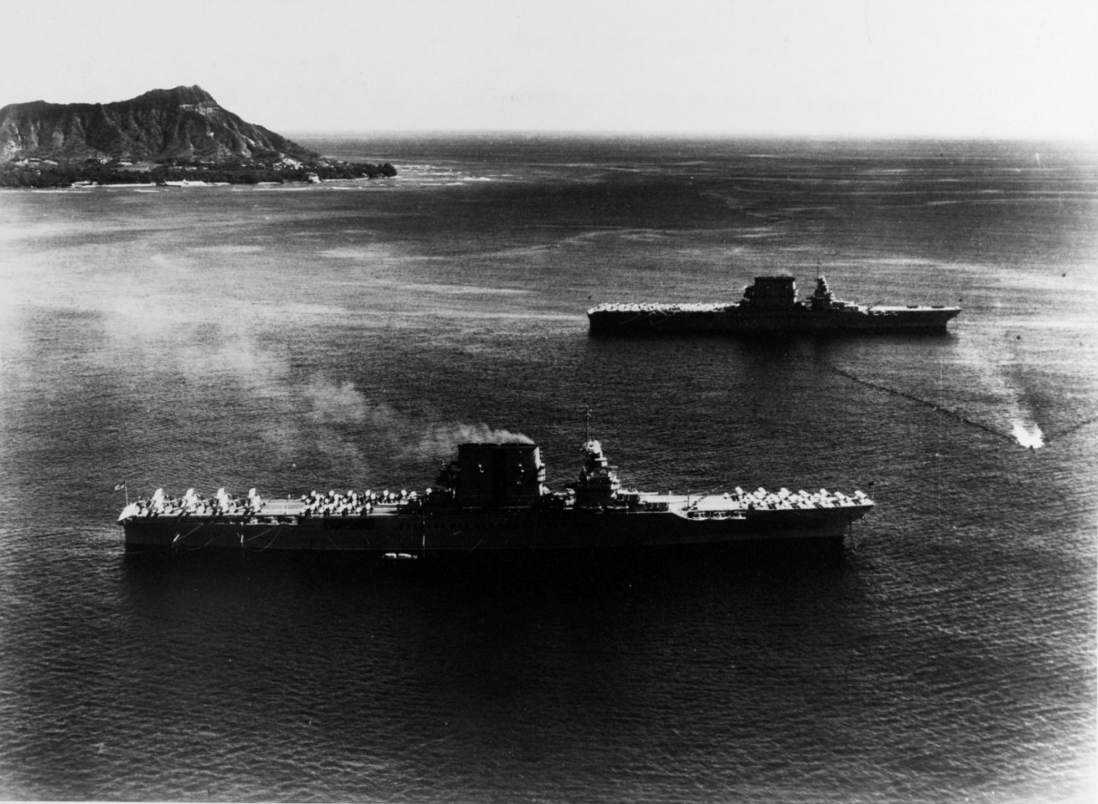 USS Saratoga (CV-3) and USS Lexington (CV-2)