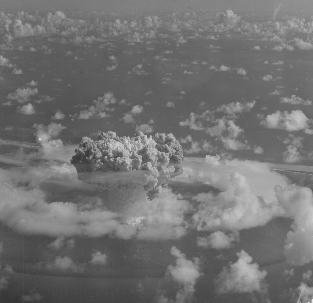 “Baker Day” atomic bomb test on Bikini Atoll