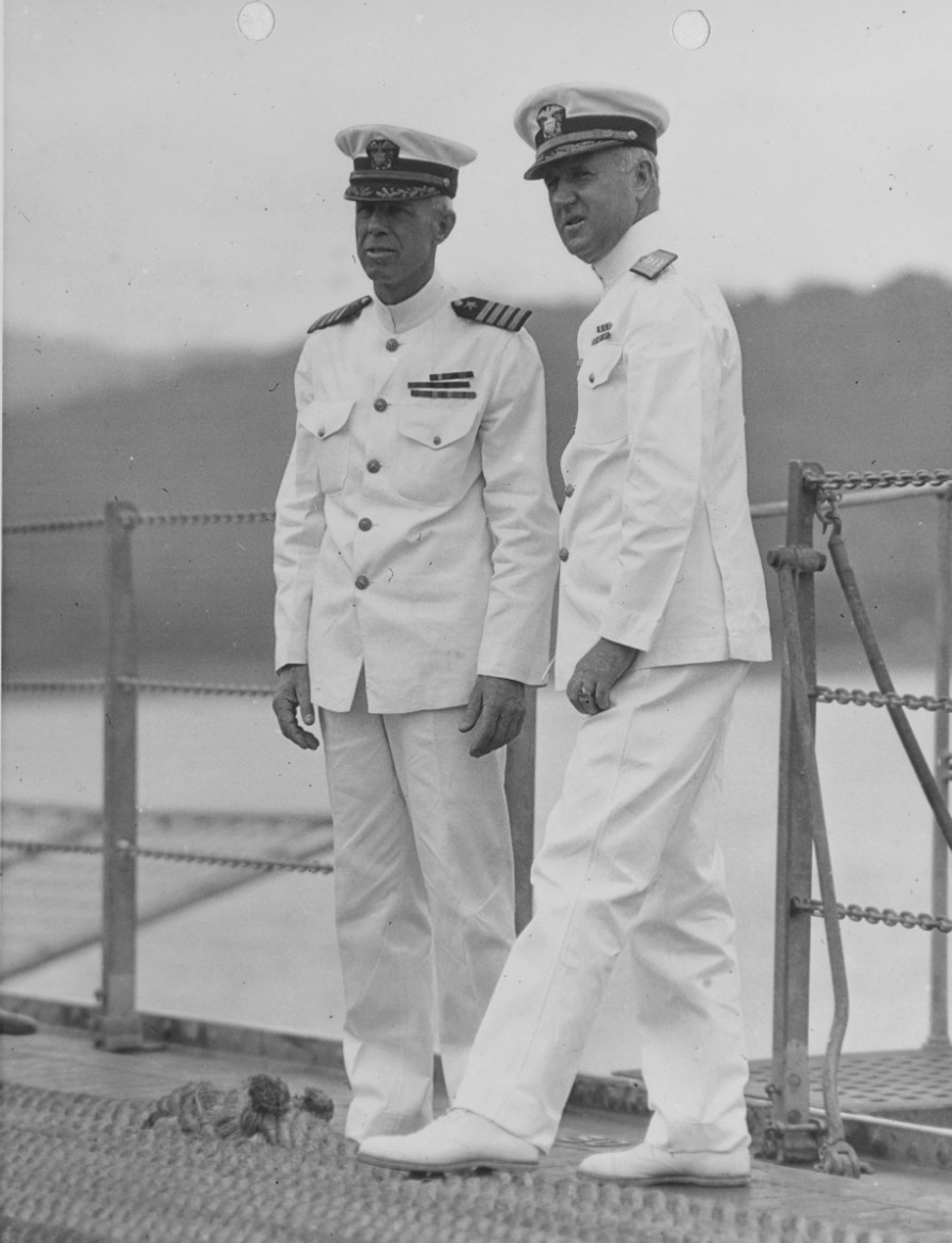 Captain Harry E. Yarnell and Rear Admiral David F. Sellers