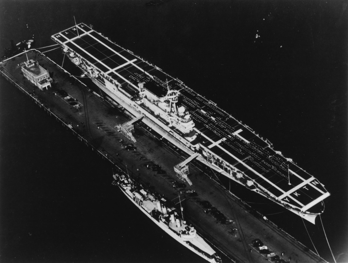 USS Yorktown (CV-5) commissioned