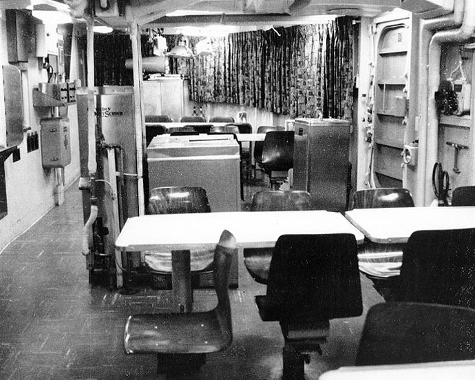 Crew's messing spaces, 1967. 