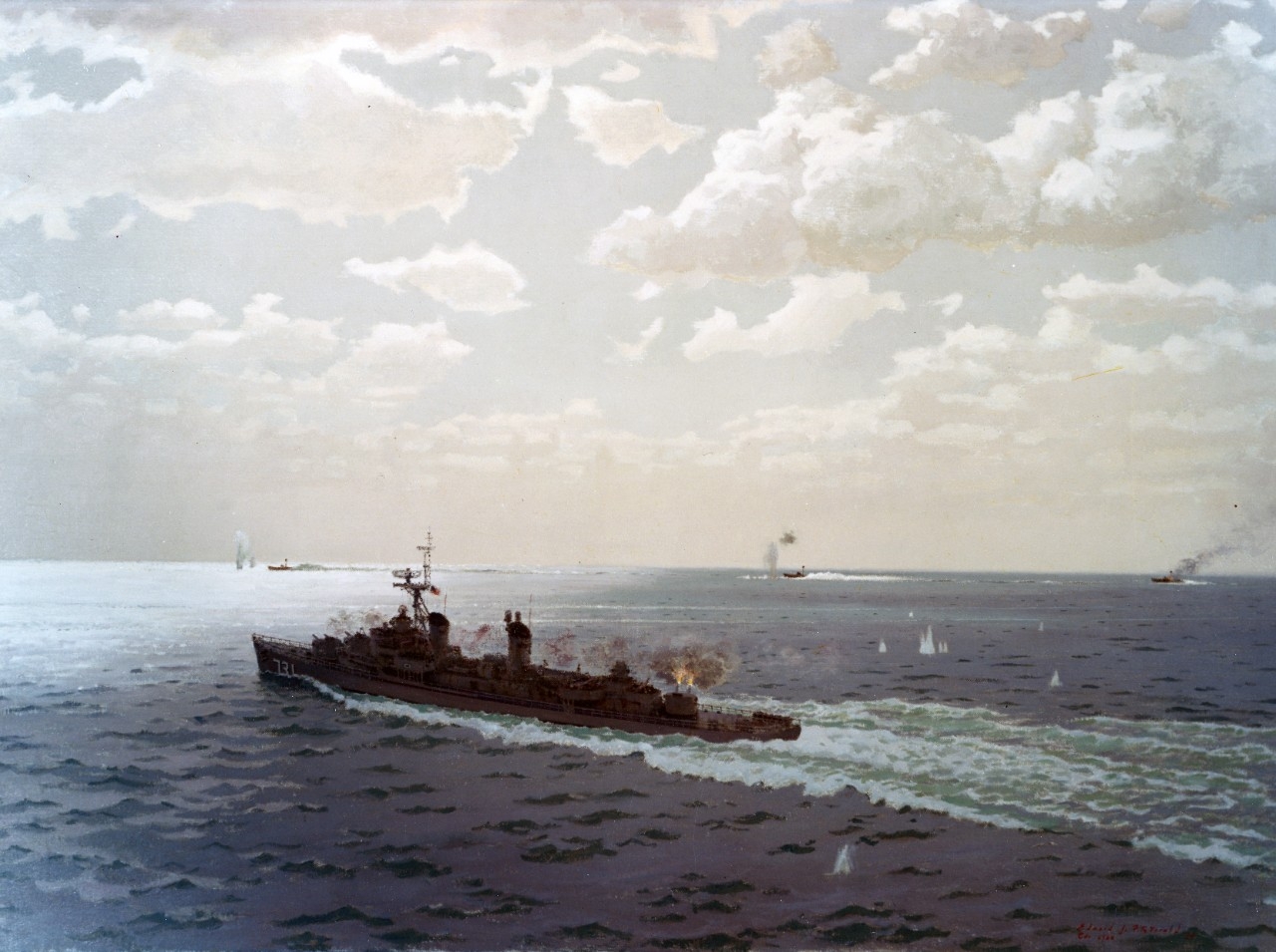 Painting of Gulf of Tonkin incident