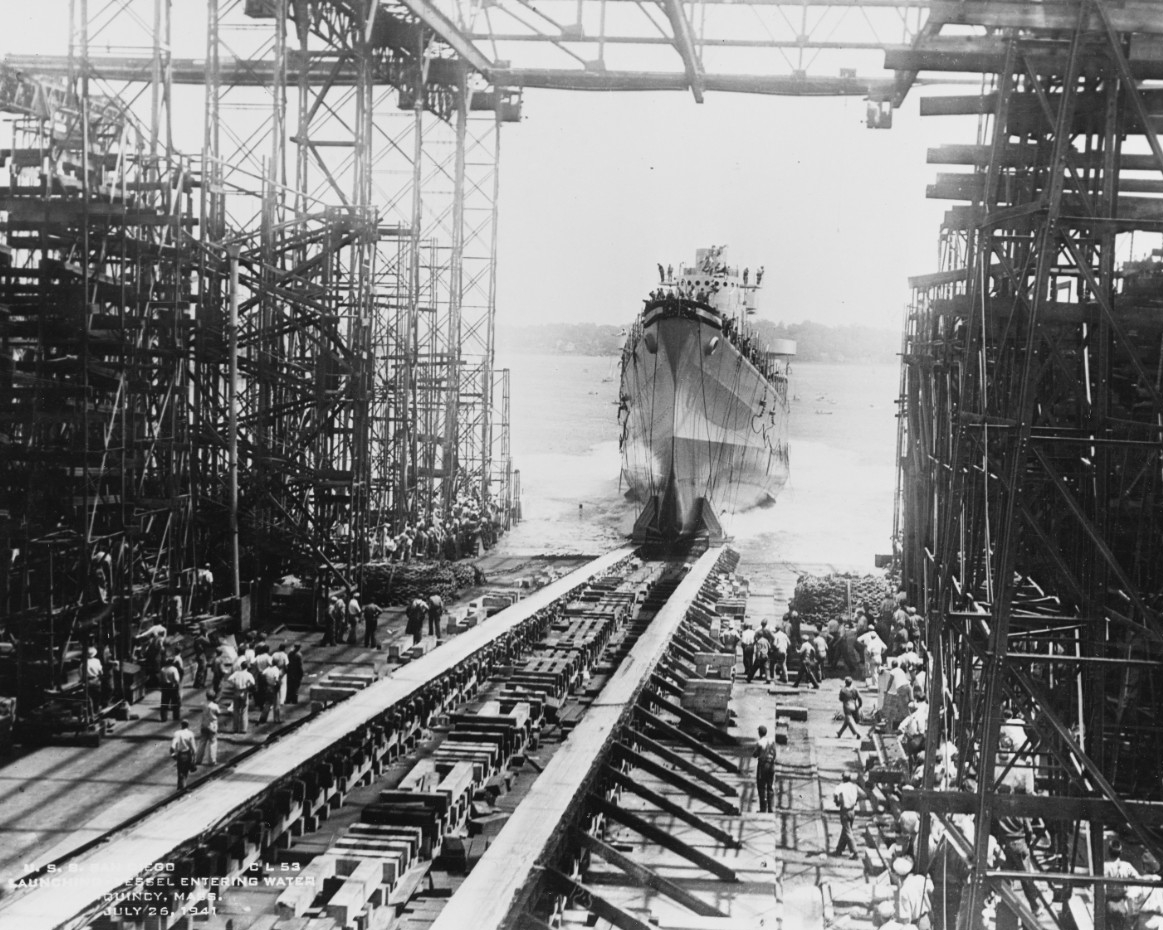 USS San Diego (CL-53) launched