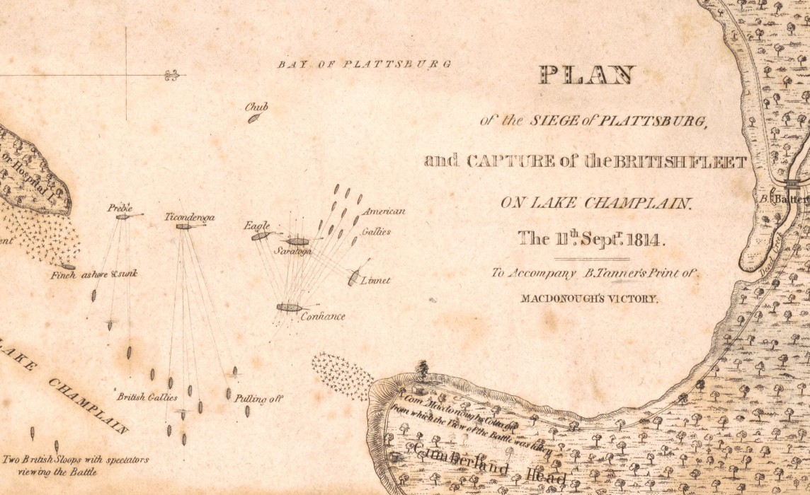 Plan of the siege of Plattsburg
