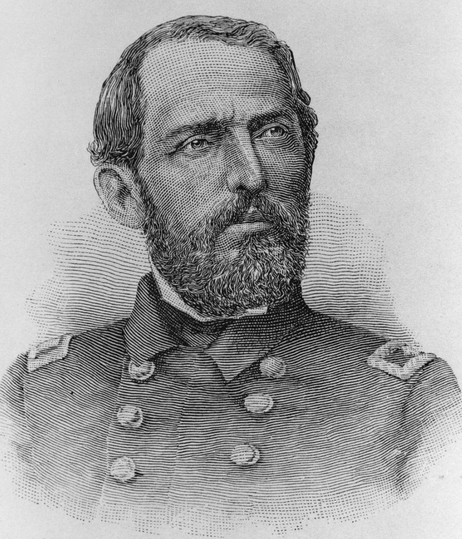Line engraving of a portrait of a man in naval uniform.