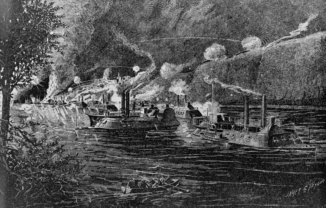 NH 51931 Running the Vicksburg batteries, April 15, 1863