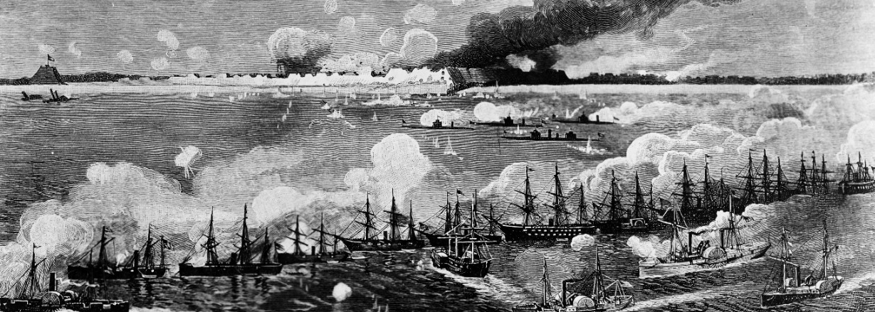 This engraving depicts a squadron of ships at sea bombarding a coastal fortification.