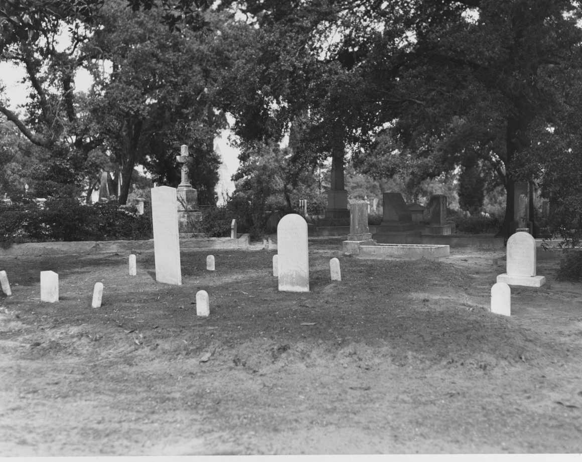 The HUNLEY Plot in Magnolia Cemetery, Charleston South Carolina