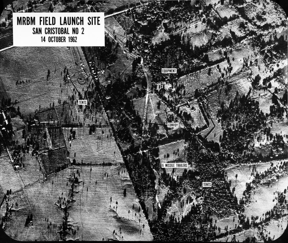 Cuban Missile Crisis reconnaissance photograph