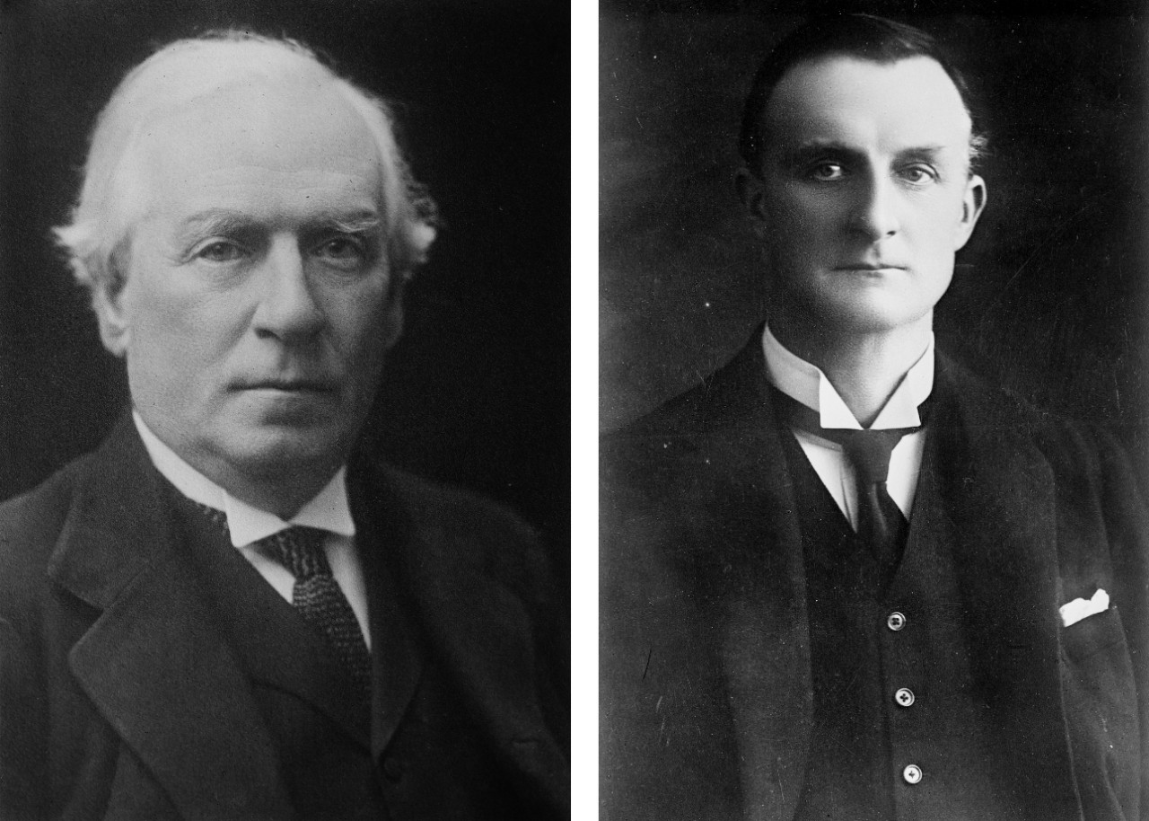 Prime Minister Herbert H. Asquith and Sir Edward Grey, British Foreign 