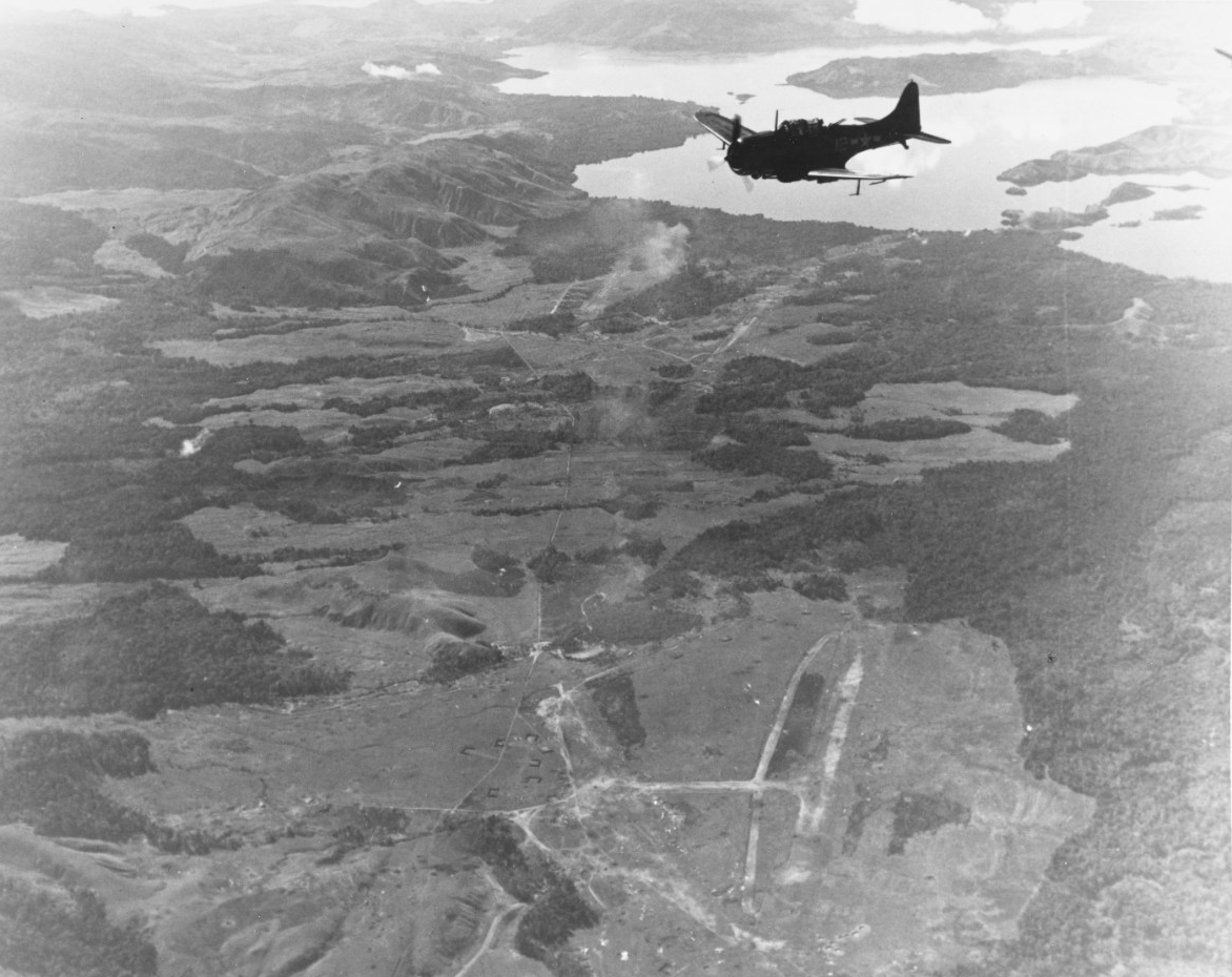 Carrier raids on the Hollandia, New Guinea, area, April 1944