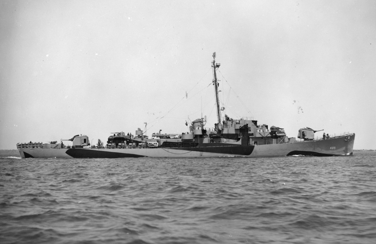 USS Dennis (DE-405), possibly off Boston Navy Yard