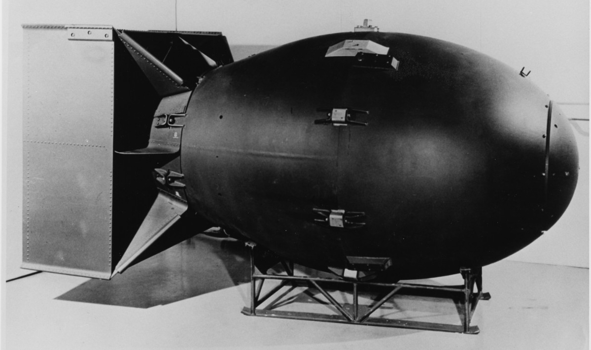 Nuclear Weapon of the "Fat Man" type, the kind detonated over Nagasaki, Japan, in World War II