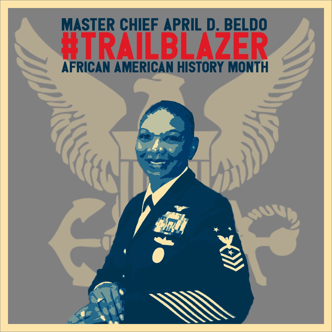 Graphic of Master Chief April Beldo