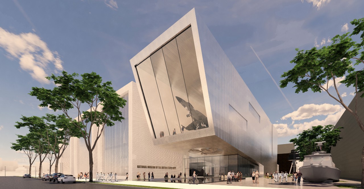 Artist's rendering of possible new NMUSN exterior
