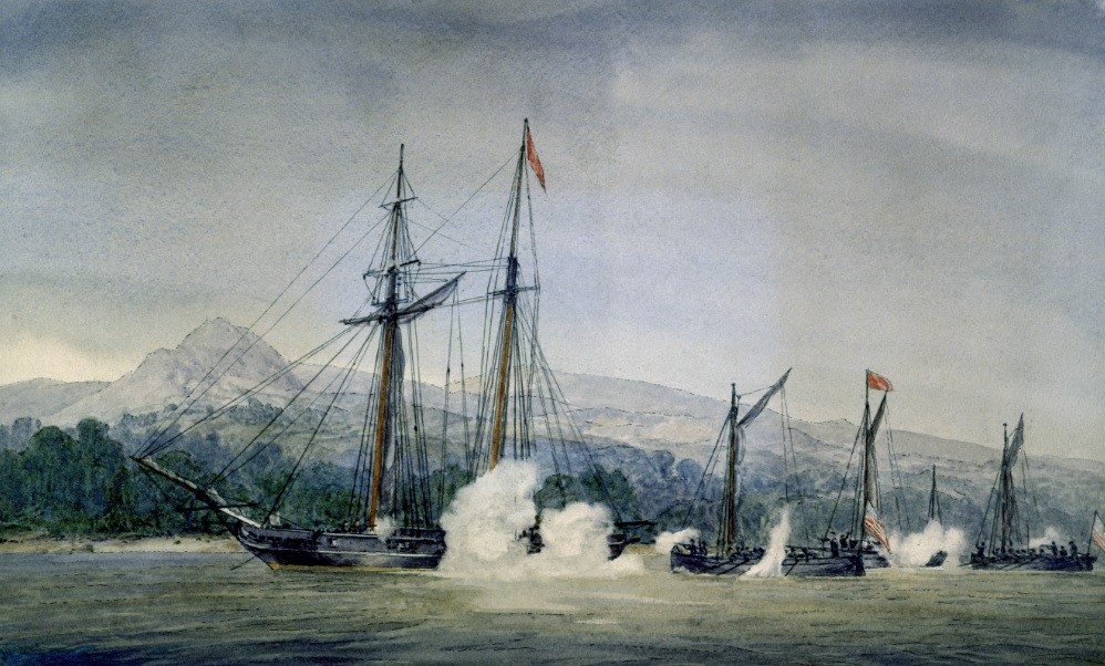 Gallinipper and Mosquito Destroy Pirates, April 1823