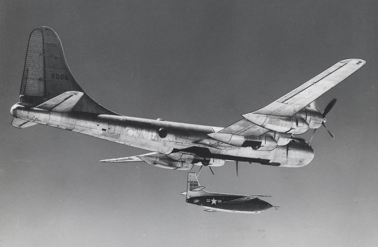 B-29 drops X-1 for launching