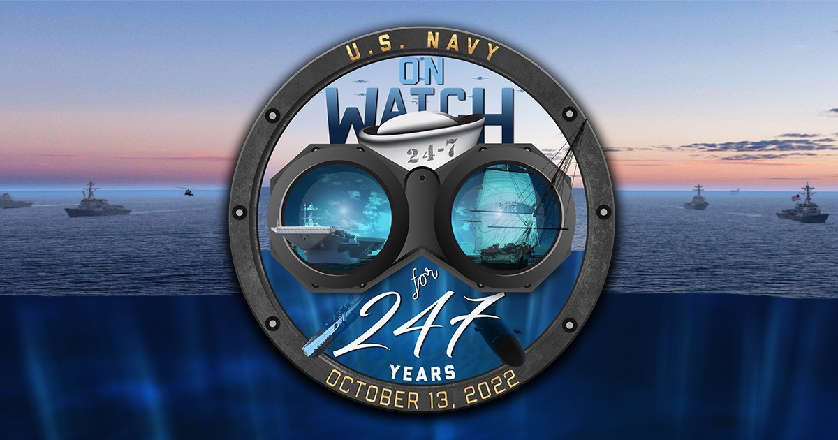 U.S. Navy’s 247th birthday logo