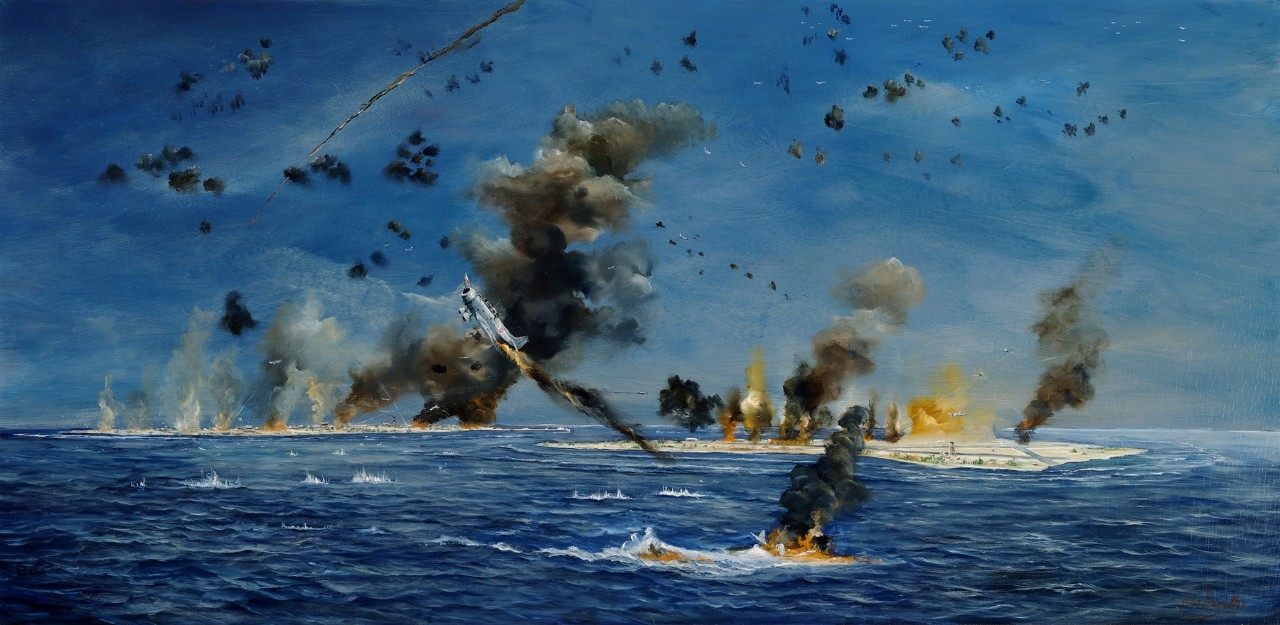 Painting of Battle of Midway