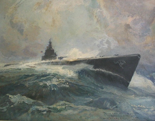 Painting of USS Growler (SS-215)