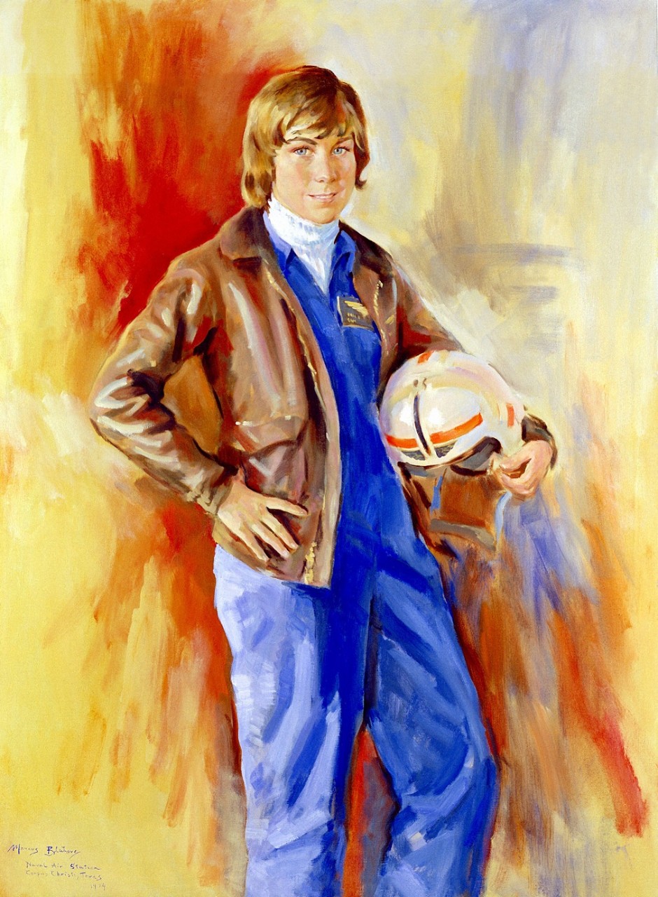 Painting of Lt. (j.g.) Barbara (Allen) Rainey