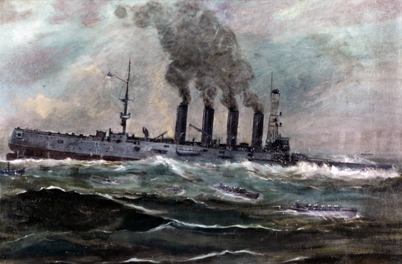 Painting of USS San Diego (Armored Cruiser No. 6)