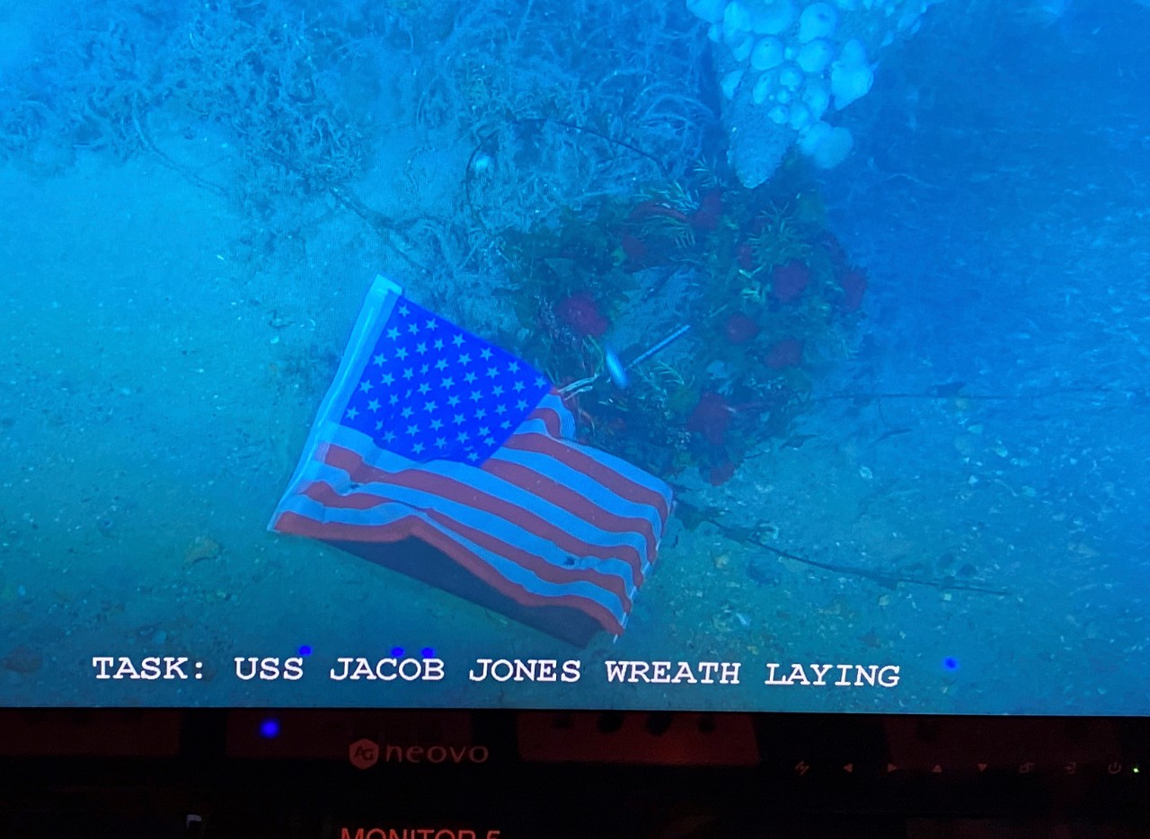 The U.K. Ministry of Defence’s Salvage and Marine Operations (SALMO) unit successfully conducted a survey of the historic WWI wreck of the Tucker-class destroyer USS Jacob Jones (DD-61) in the Atlantic Ocean on Jan. 22, 2024. 