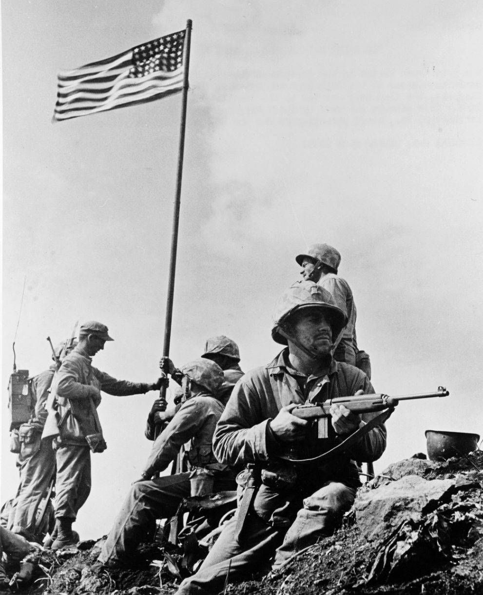 U.S. Marines captured Mount Suribachi, Feb. 23, 1945