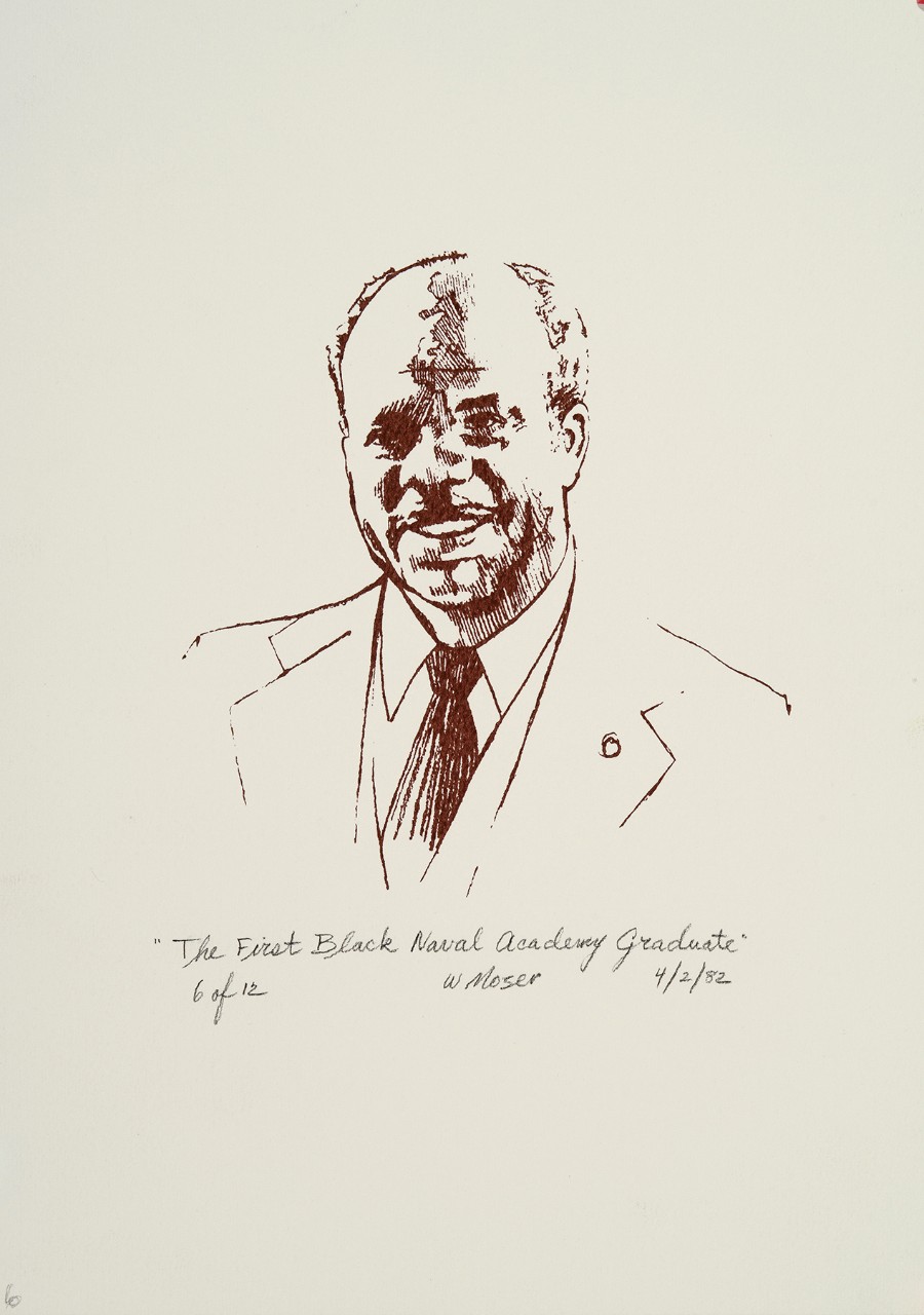 A portrait of Wesley Anthony Brown in the 1980's.