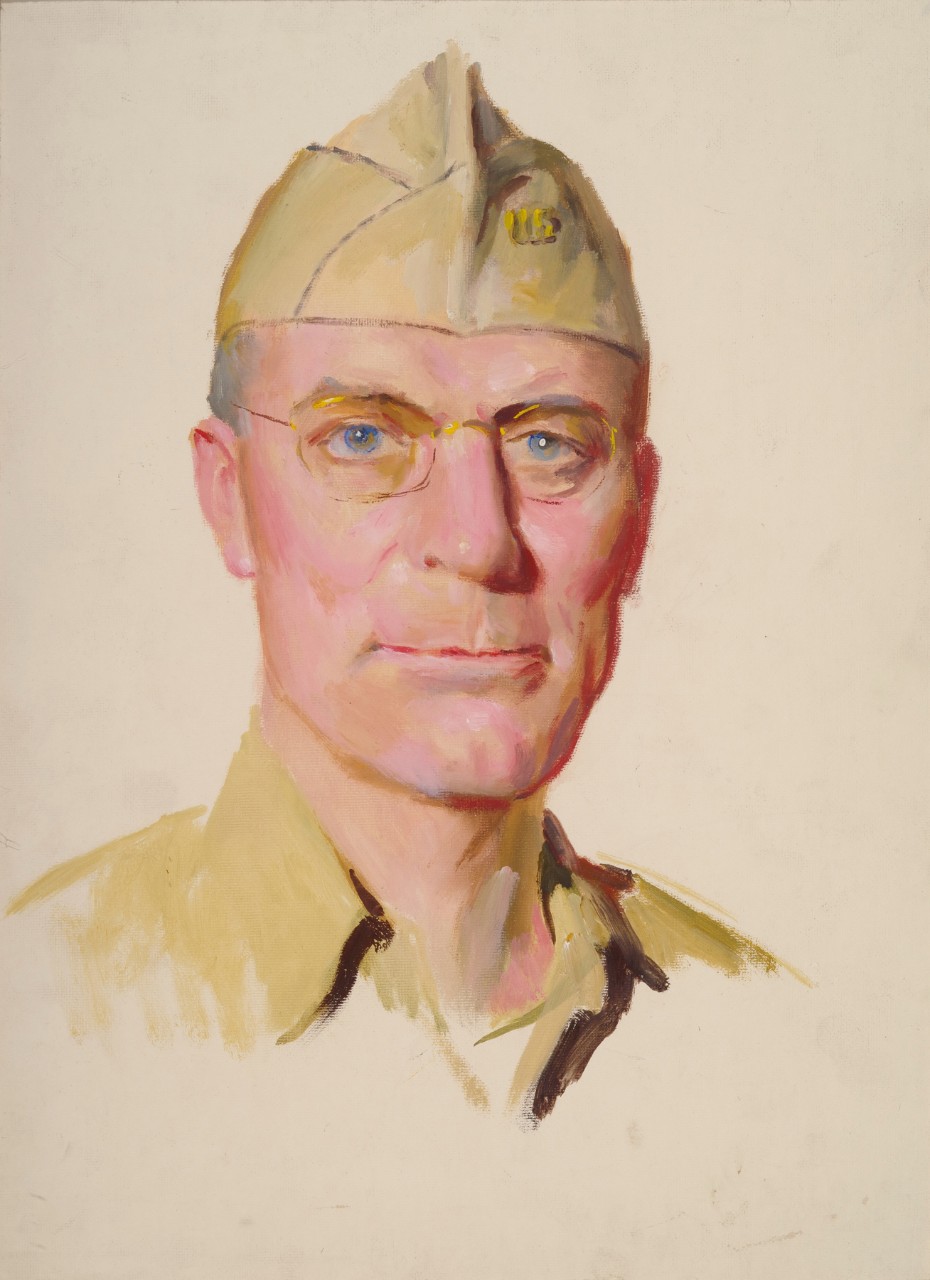 Portrait of a naval officer with glasses