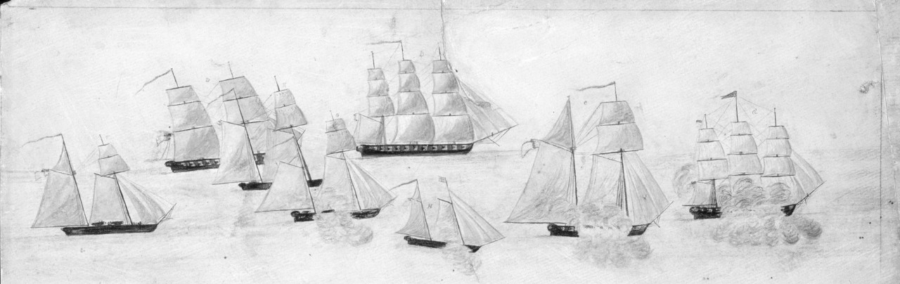 <p>Naval Action on Lake Ontario, 11 Sept 1813</p>

