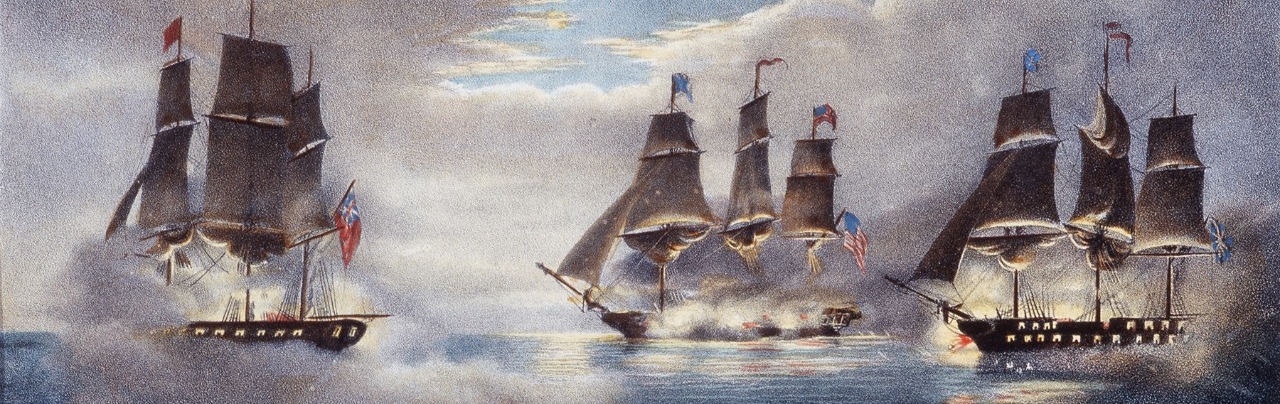 <p>Capture of H.M. Ships Cyane and Levant by the U.S. Frigate Constitution</p>
