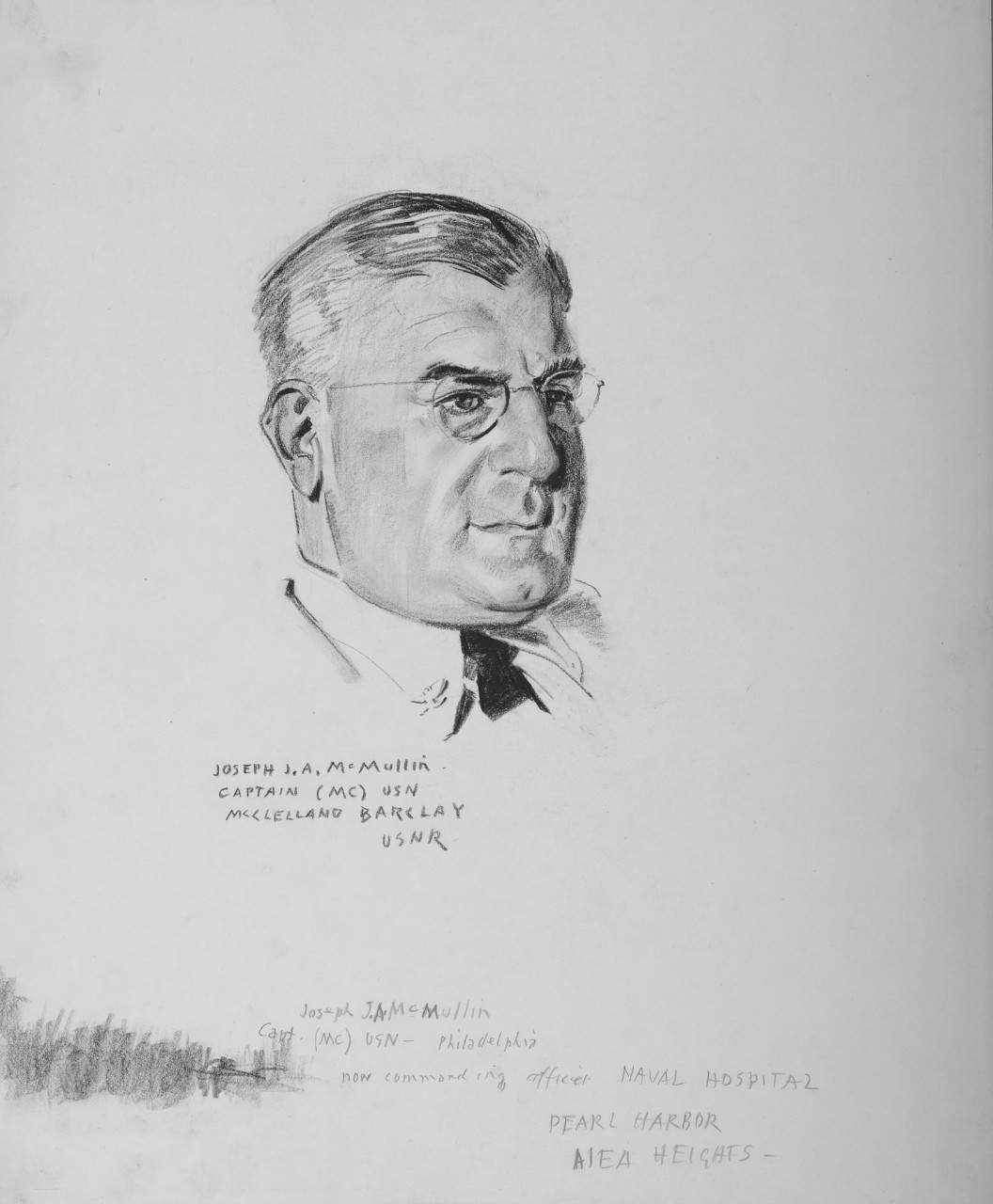Portrait of CAPT (MC) Joseph J.A. McMullin
