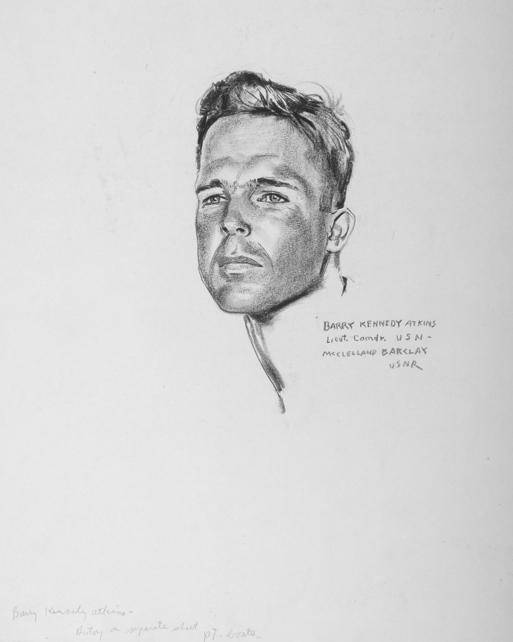 Portrait of LCDR Barry Kennedy Atkins