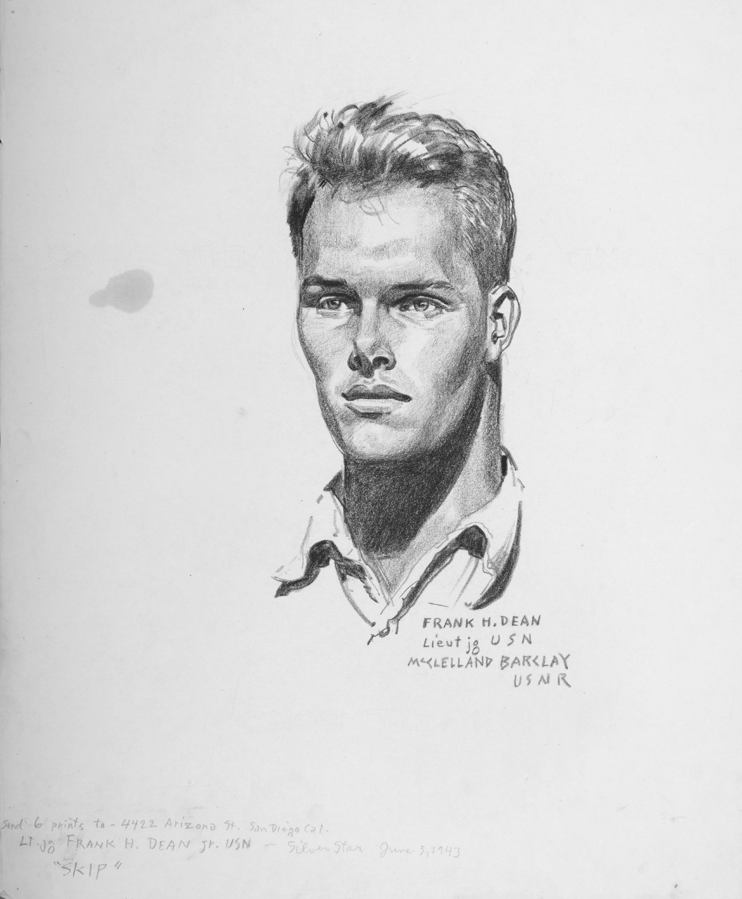 Portrait of LT(jg) Frank "Skip"H. Dean 