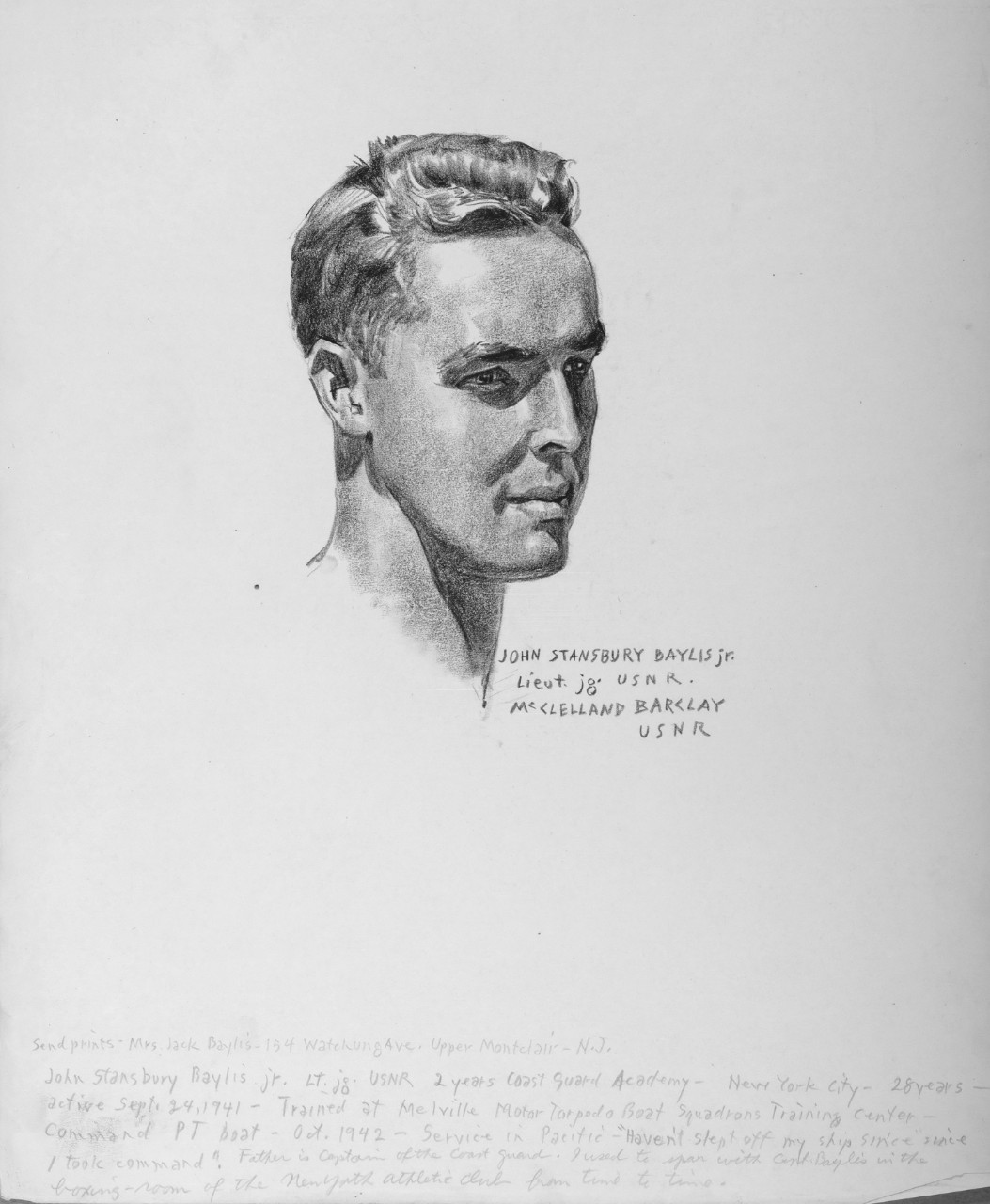Portrait of LT(jg) John Stansbury Baylis, Jr.