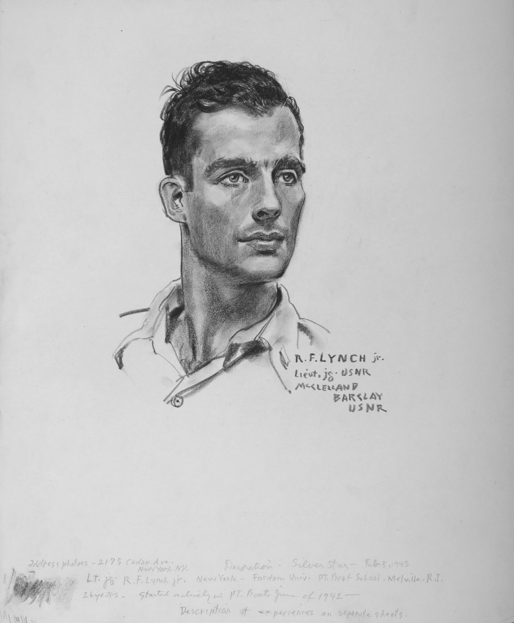 Portrait of LT(jg) R.F. Lynch, Jr.