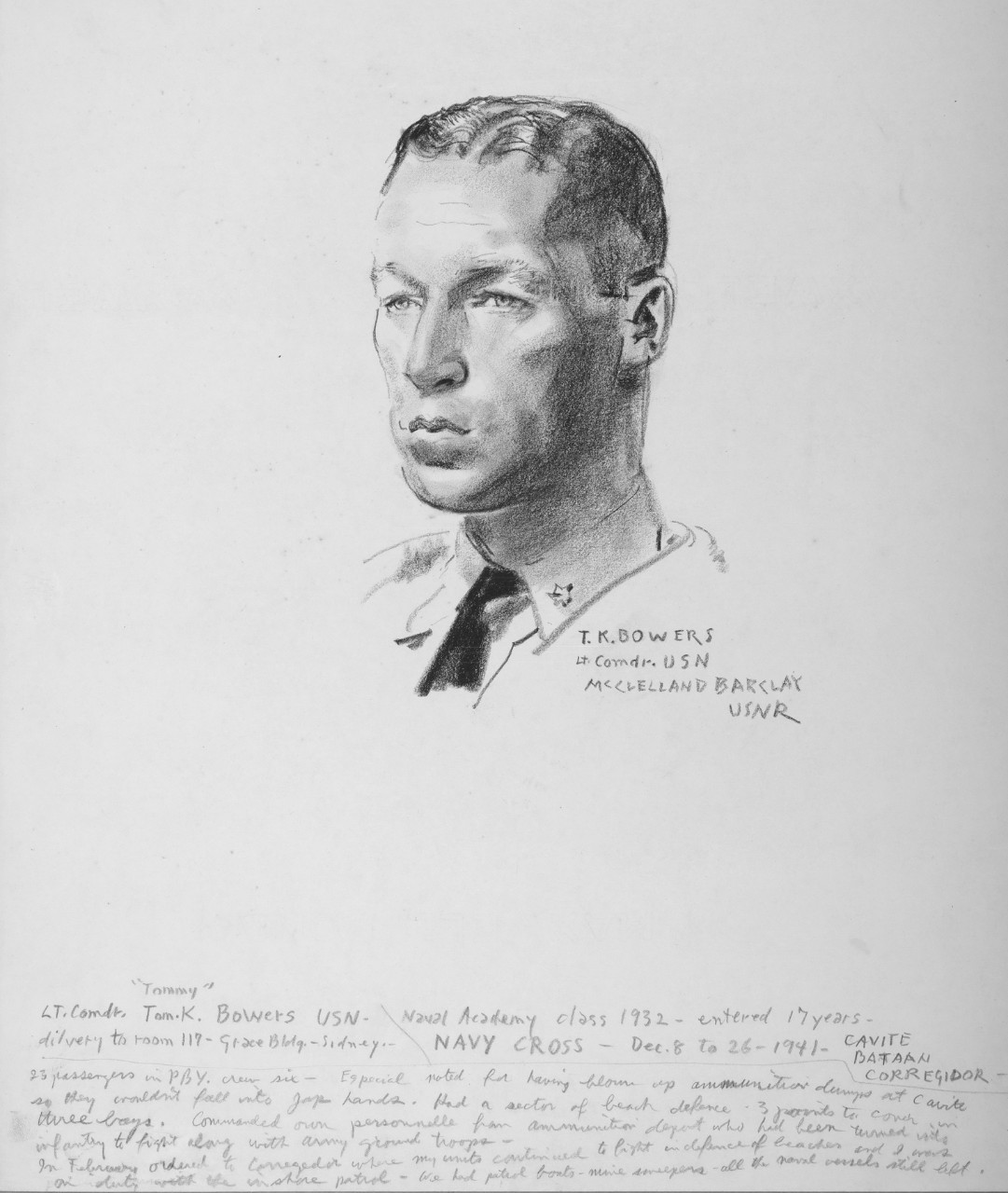 Portrait of LCDR T.K. Bowers