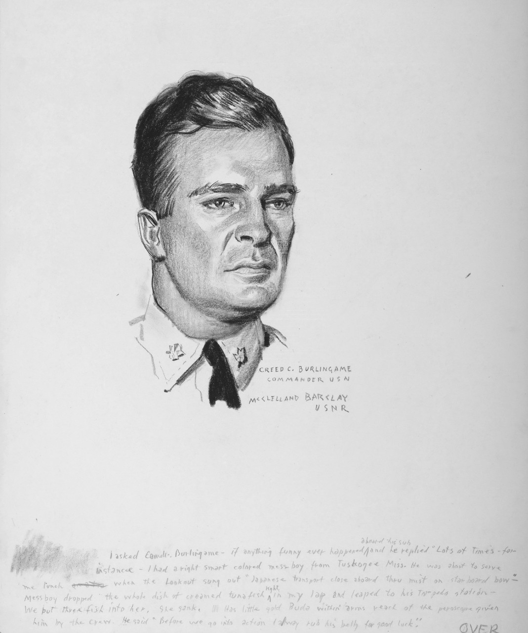 Portrait of CDR Creed C. Burlingame