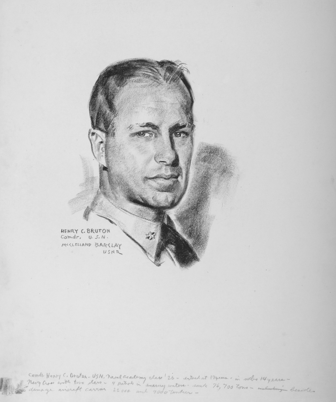 Portrait of CDR Henry C. Bruton