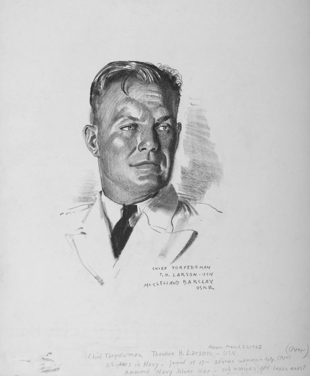 Portrait of  Chief Torpedoman T.H. Larson