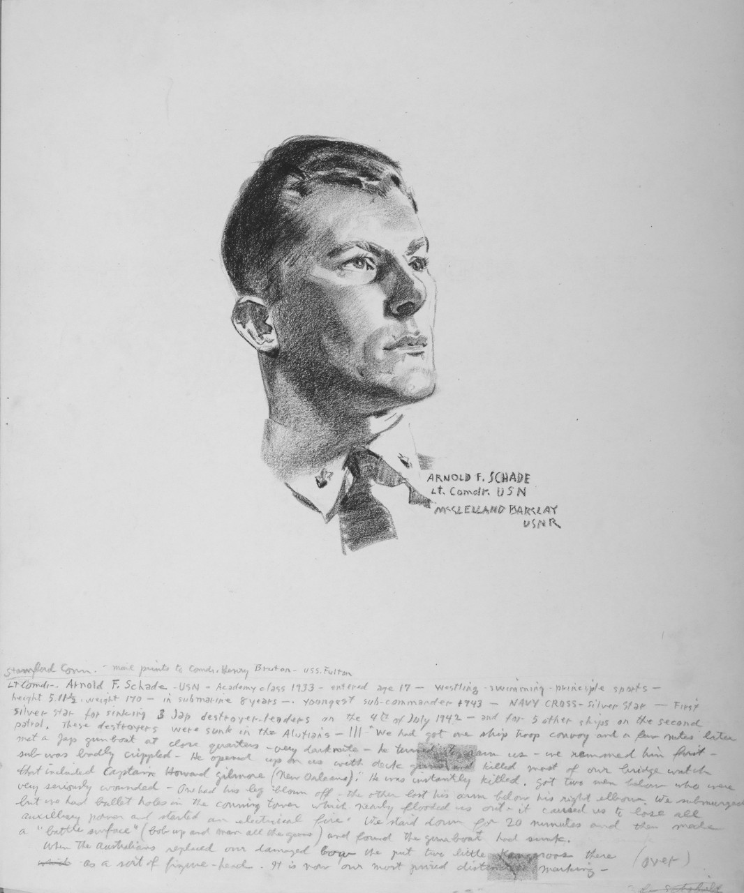 Portrait of  LCDR Arnold F. Schade