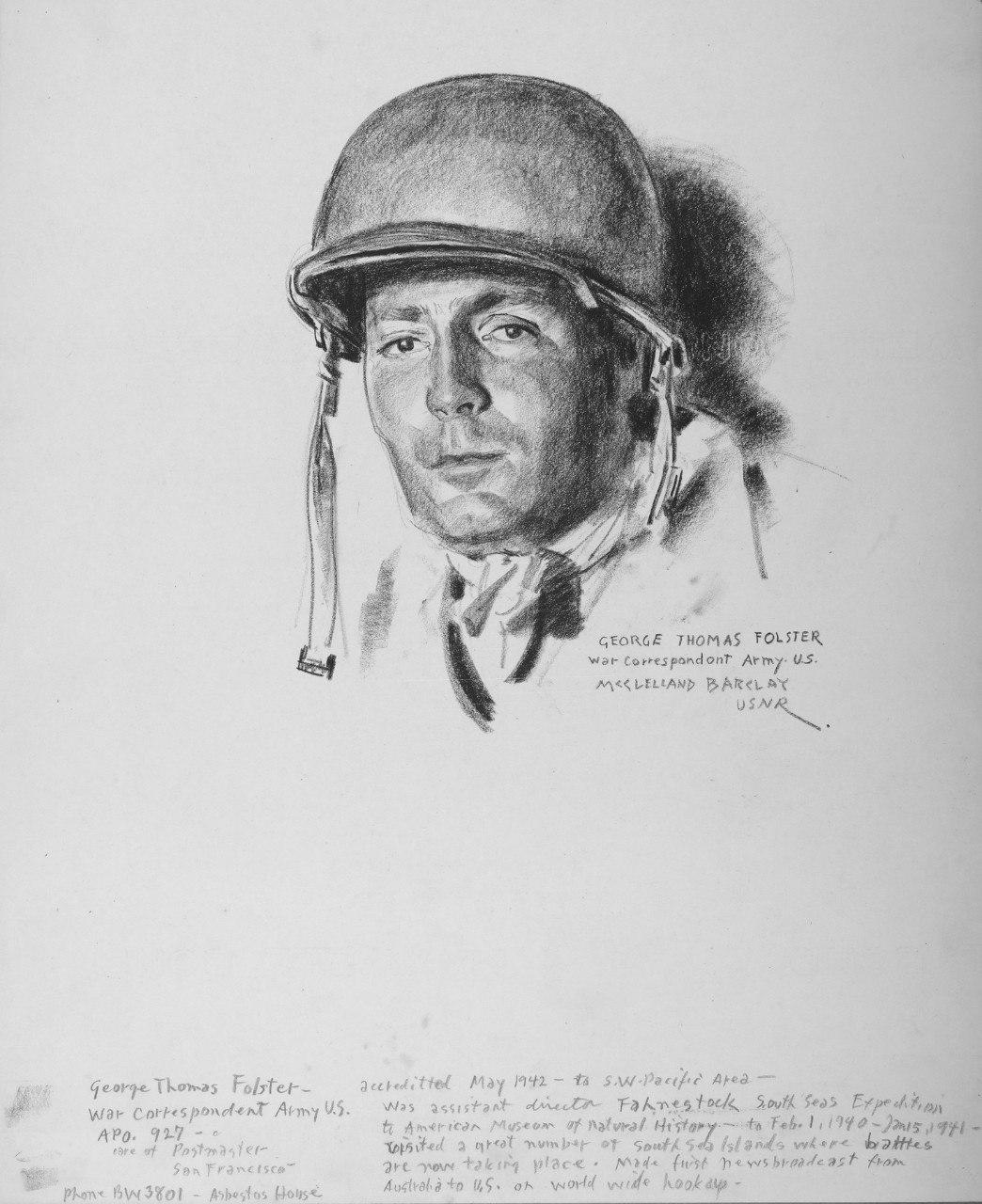 Portrait of  George Thomas Folster, War Correspondent