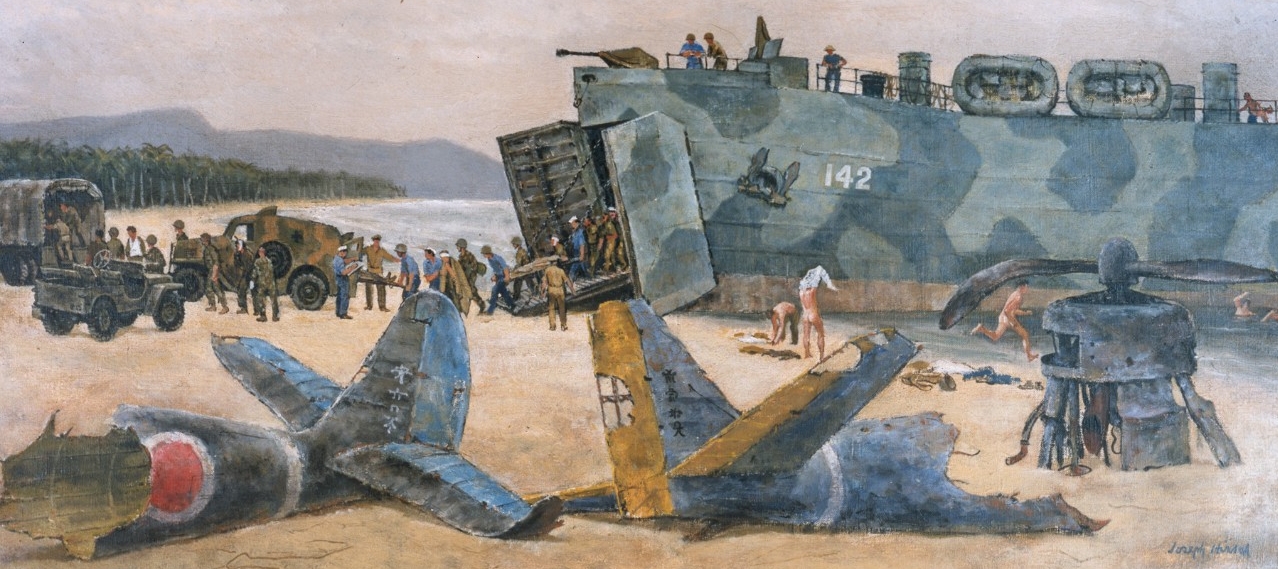 An LST Transports the Wounded