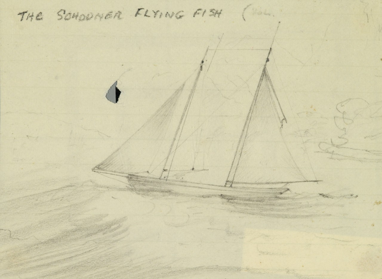 Portside view of USS Flying Fish