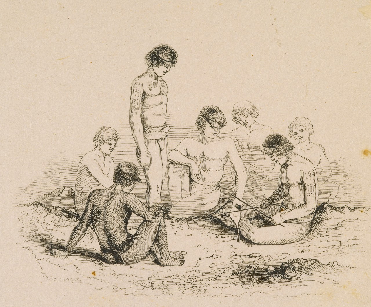 A group of people seated in a circle